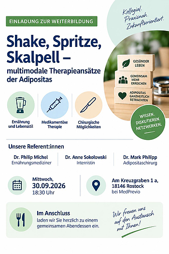 Weiterbildung Shake, Spritze, Skalpell